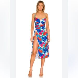 NWT For Love & Lemons Lorenza MIDI Dress Size XL